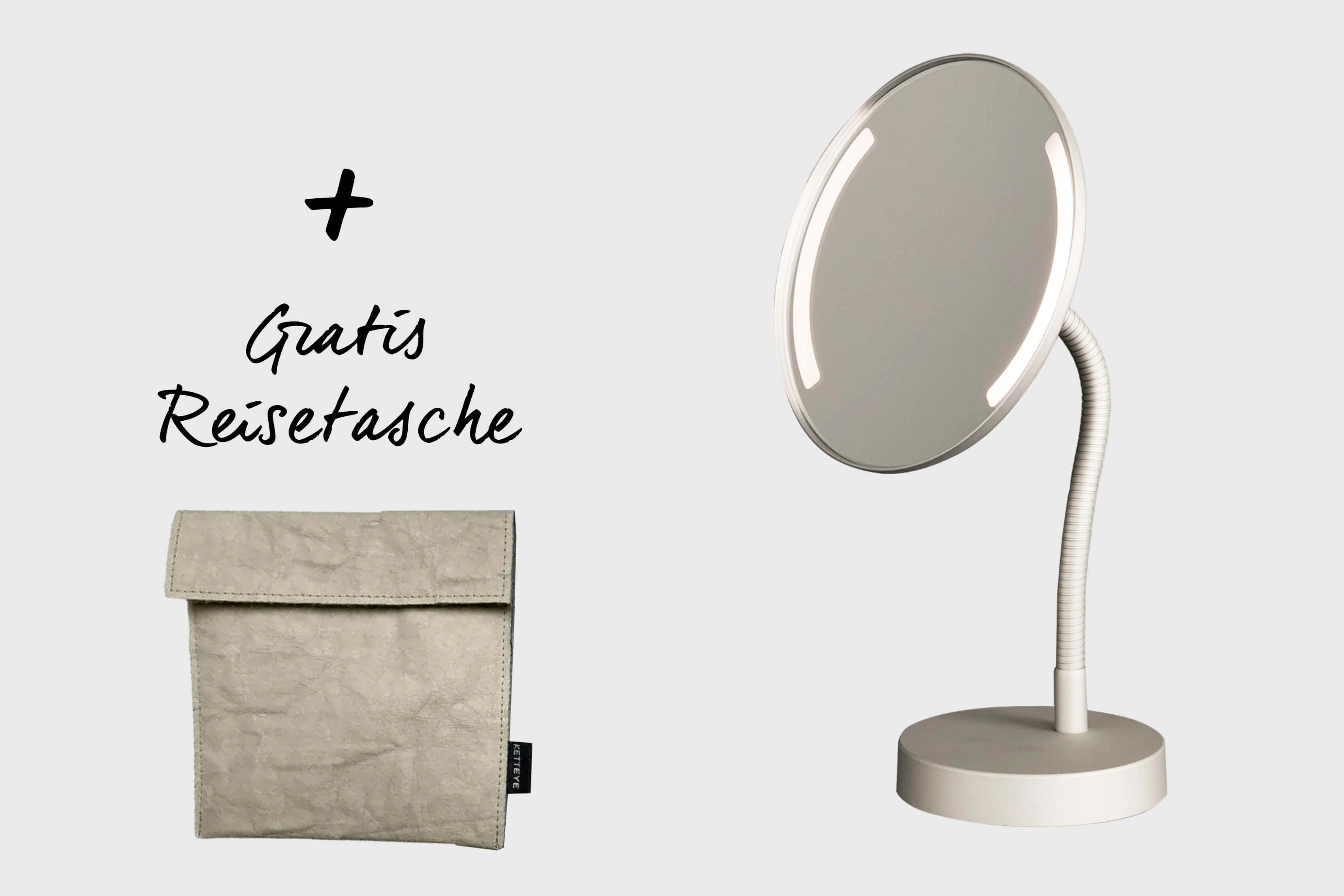 Persönlicher Taschenspiegel Mit Gravur – 'Chance Made Us Colleagues' – Roségold, 6,3x5,9 Cm